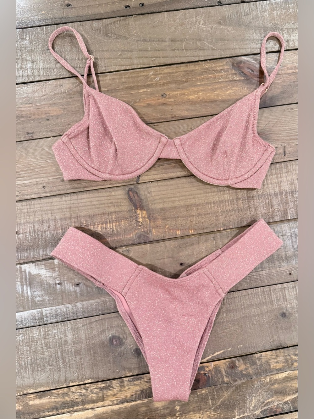 Montce Sparkle Rose Bikini Set